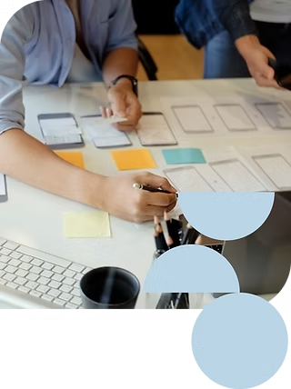 Team collaborating in a design workshop
