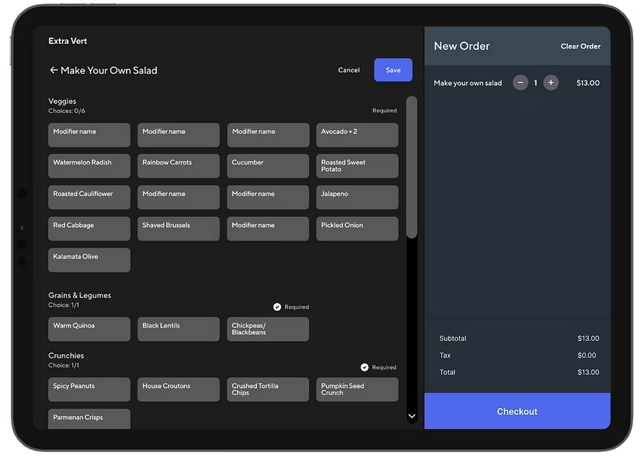 DoorDash interface mockup