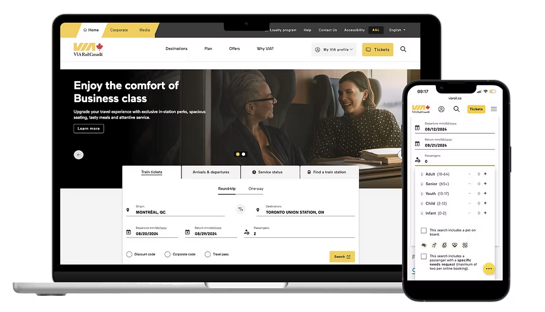VIA Rail Canada — Redesigning VIA Rail's Reservation System
